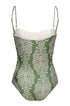 Las Balsas One Piece / Green Arabesque